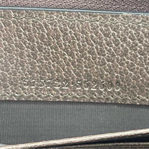 Gucci Ophidia Double Zip Crossbody Bag GG Coated Canvas Small Brown - Picture 7 of 8